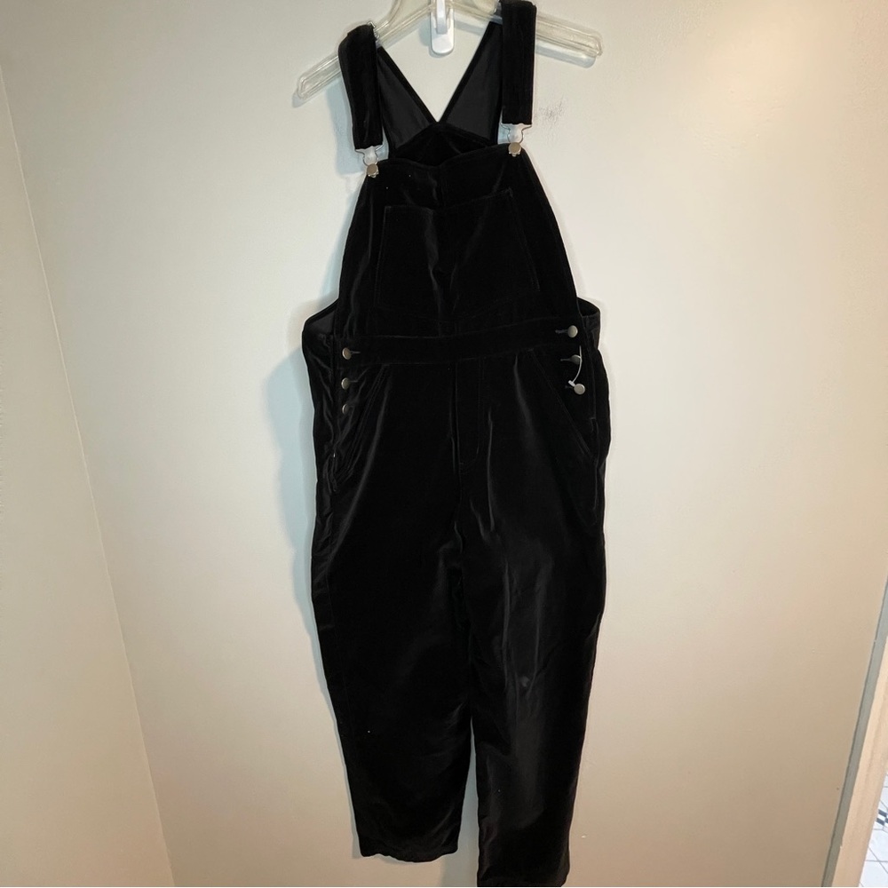 Crossroads Chic Black Velvet Women's Jumpsuit M